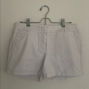 White Bermuda Shorts with Tailored Look
